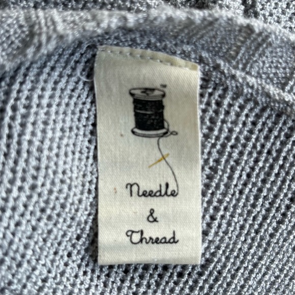 •Needle & Thread• Mixed Stitch Tunic Length Sweater - Size Medium - Picture 2 of 8